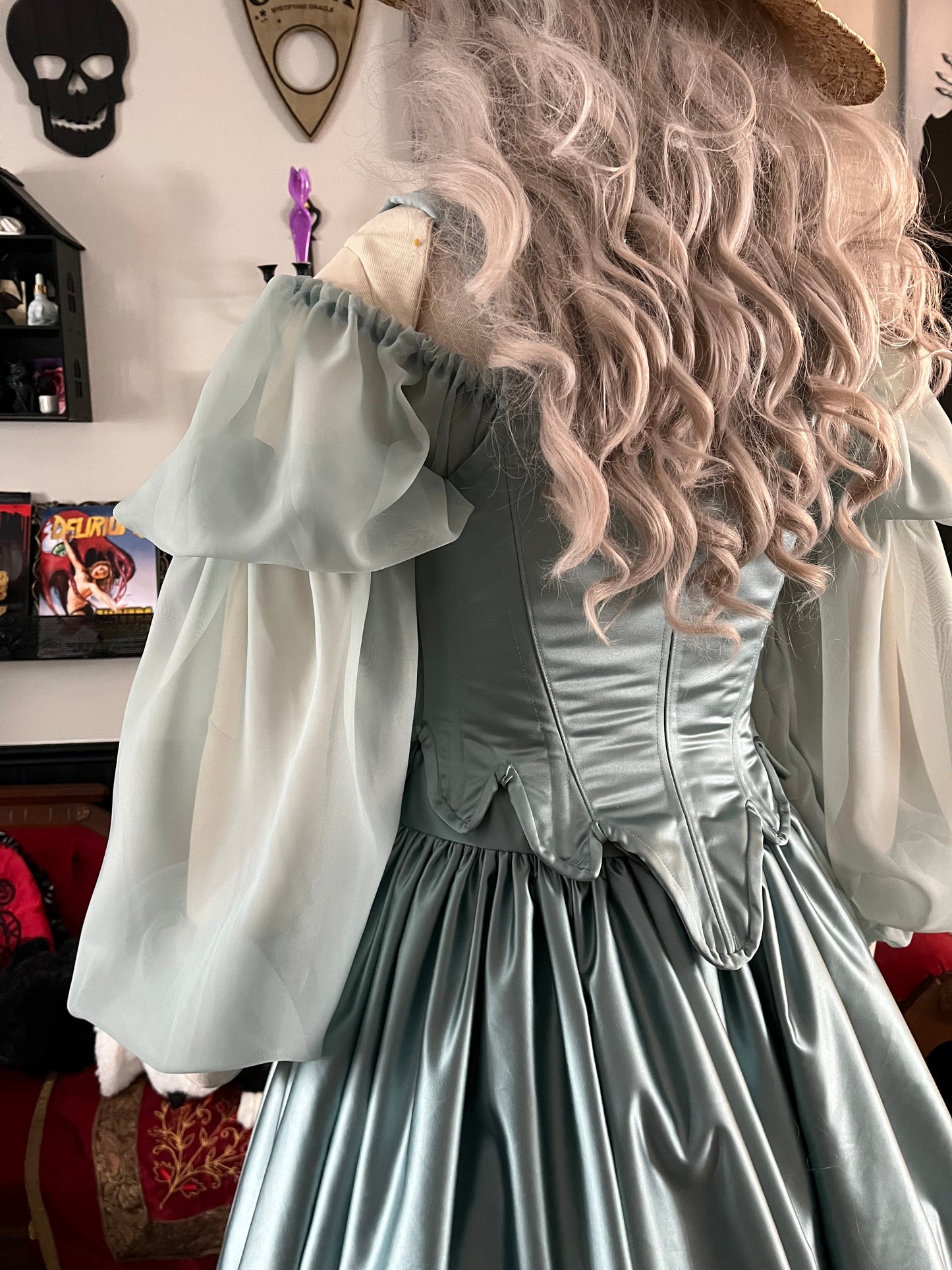 Sophie Stays and ruffle skirt set size Medium (chemise not included)