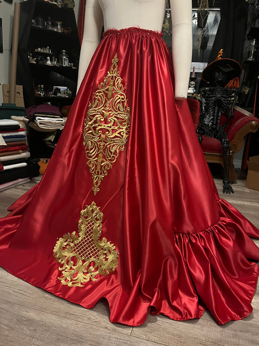 Red Royalty set 30” corset - Large skirt