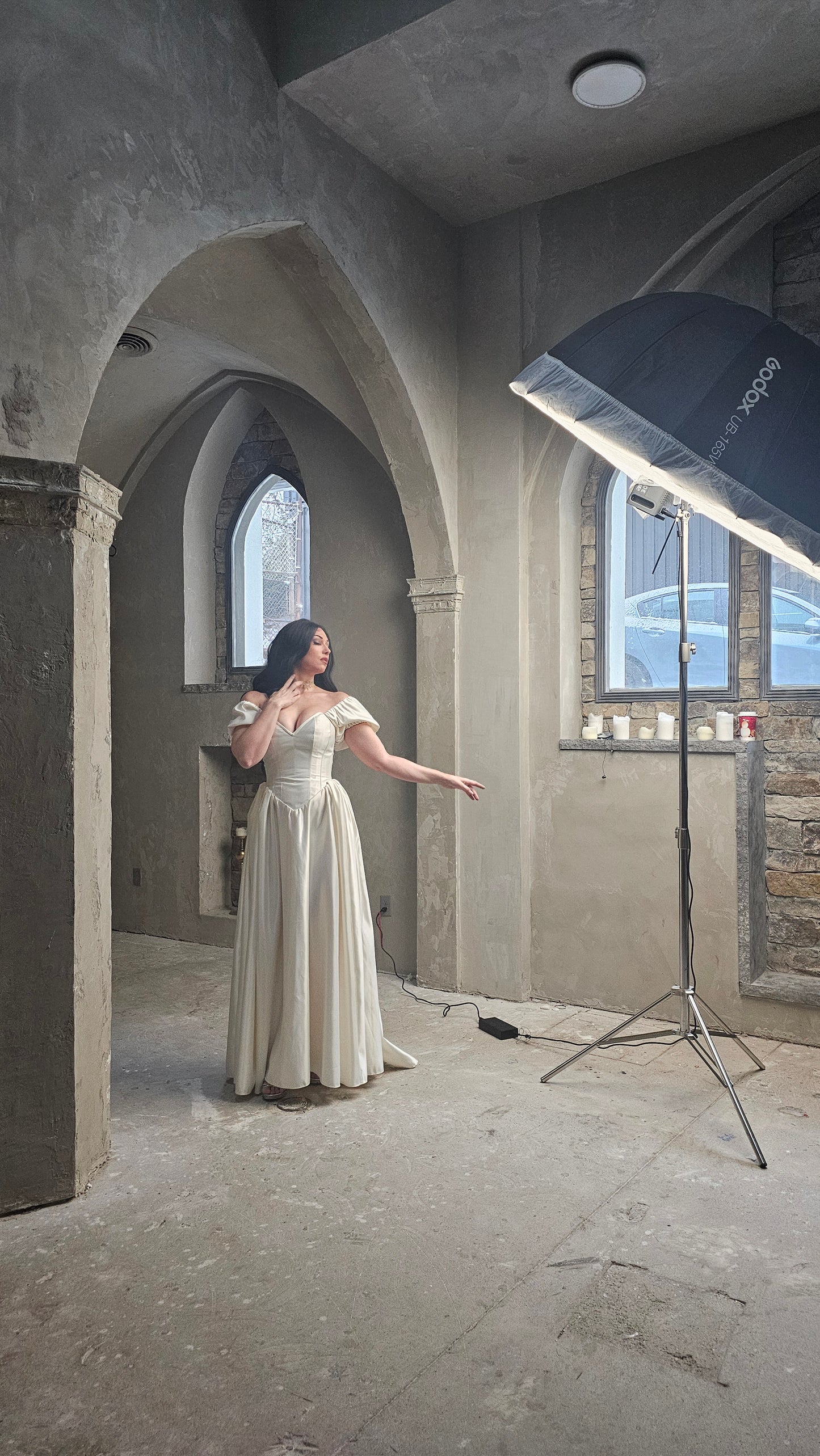Odette Gown - Ivory Bridal Satin