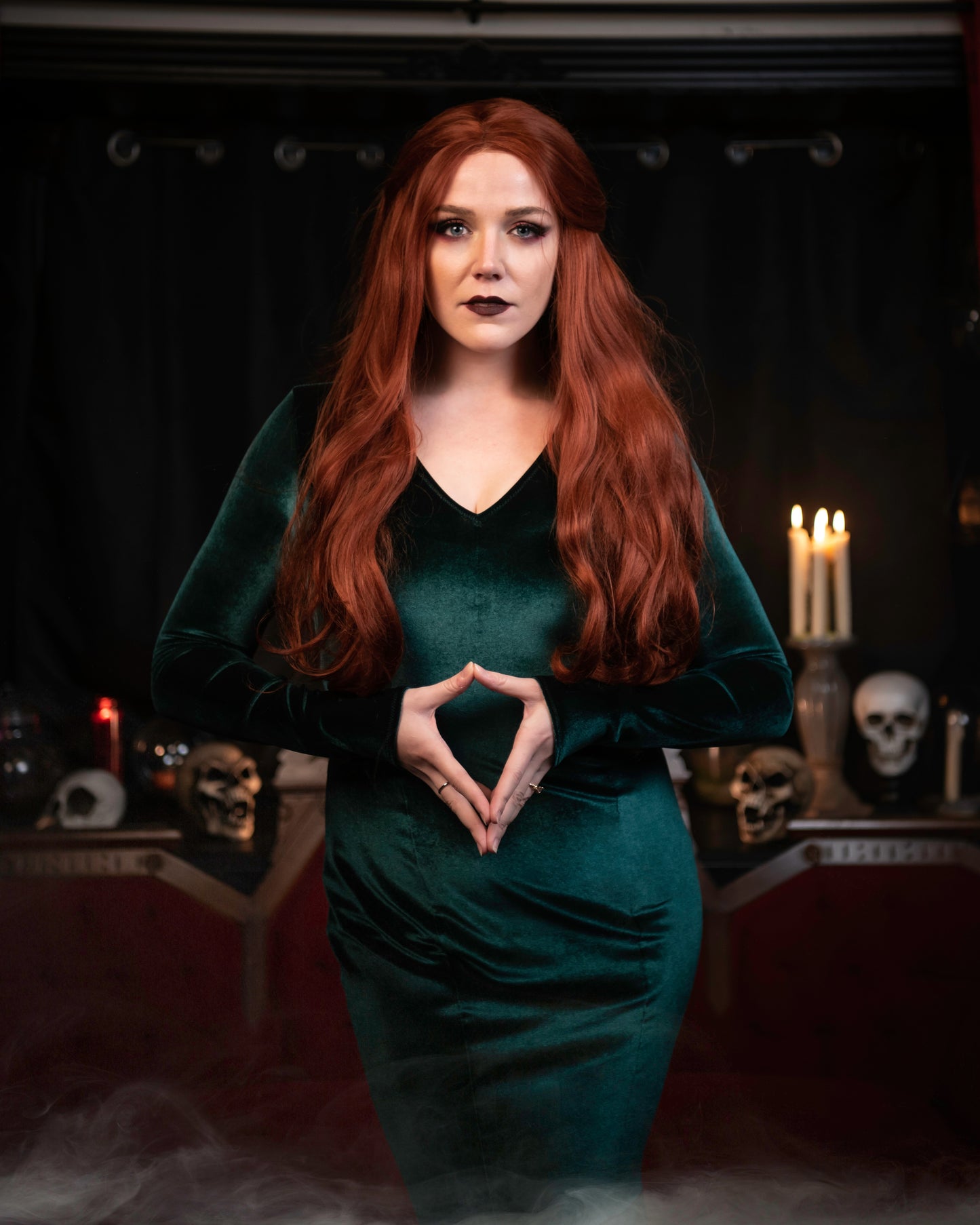Velvet Morticia Dress