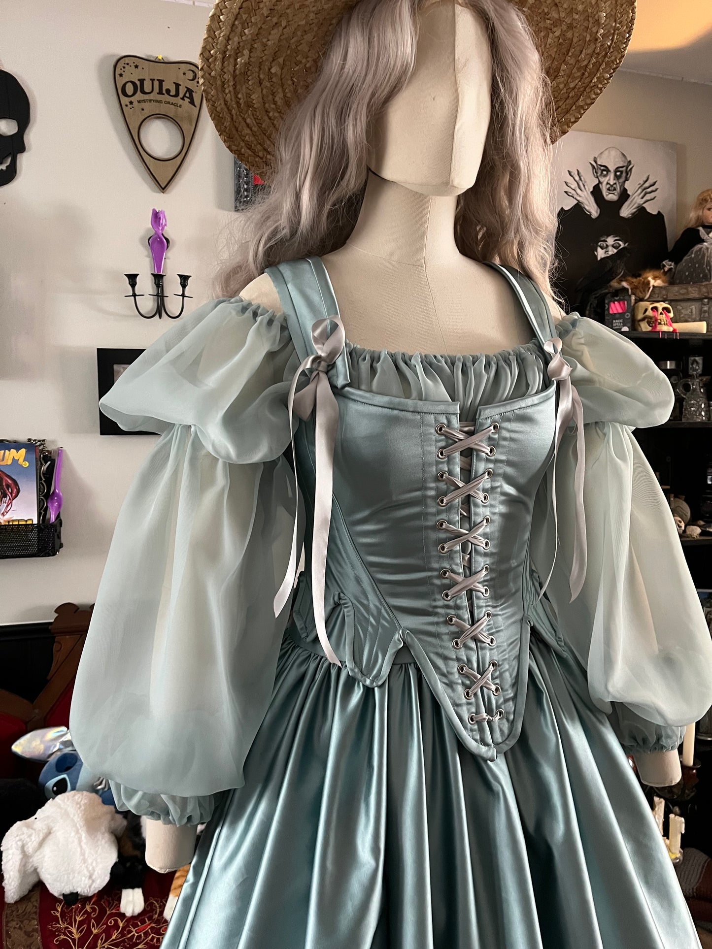 Sophie Stays and ruffle skirt set size Medium (chemise not included)