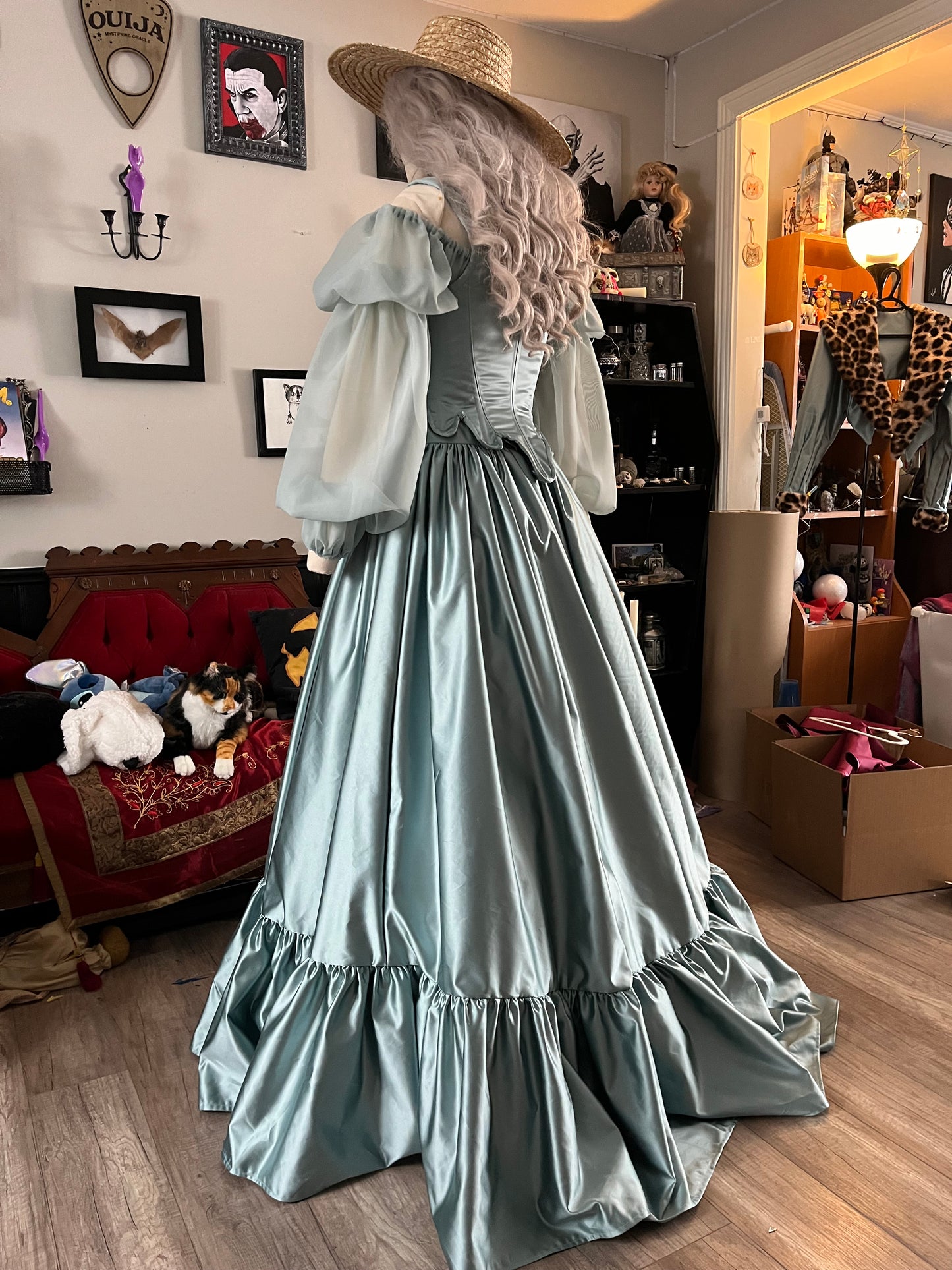 Sophie Stays and ruffle skirt set size Medium (chemise not included)