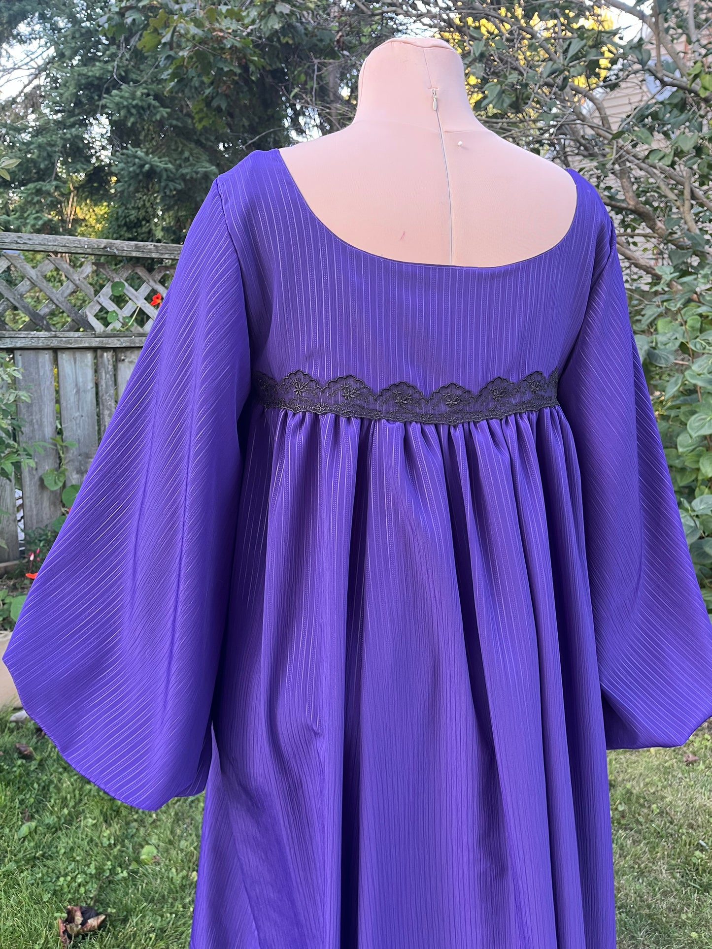 Purple striped chemise XL/2XL