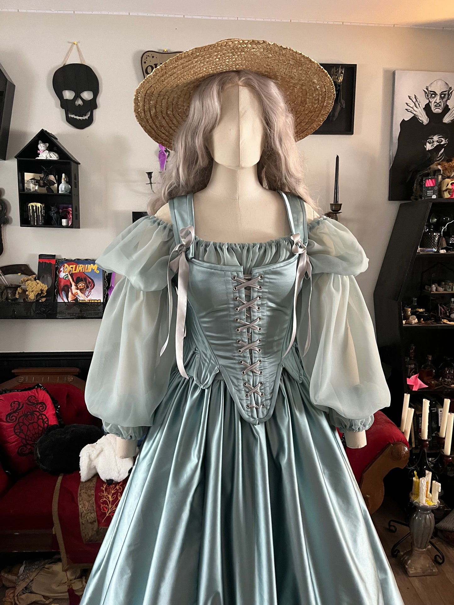 Sophie Stays and ruffle skirt set size Medium (chemise not included)