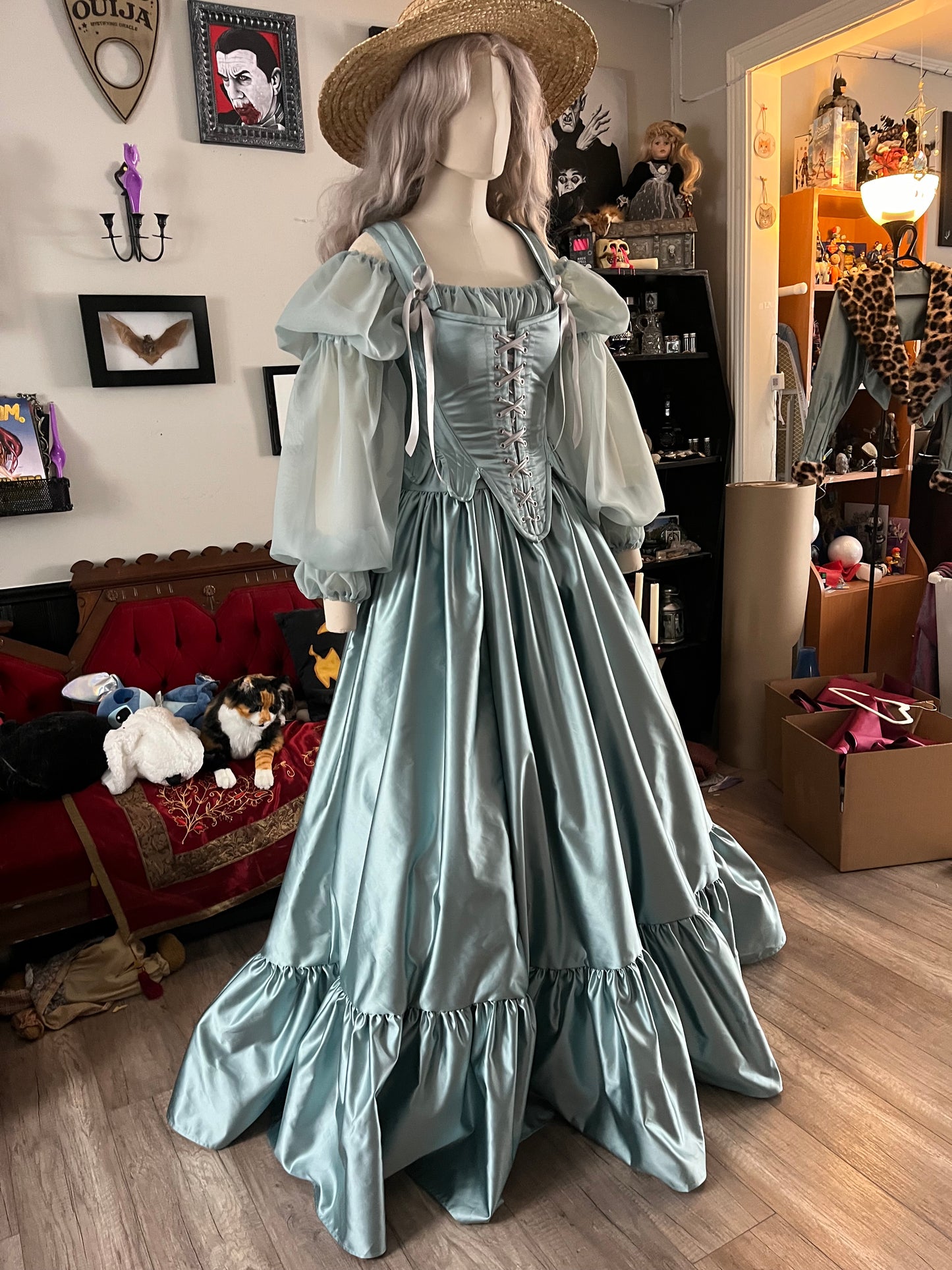 Sophie Stays and ruffle skirt set size Medium (chemise not included)