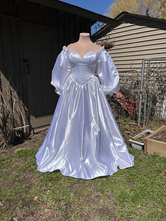 36” (XL) Lucy Gown with bell sleeves - (runway sample)