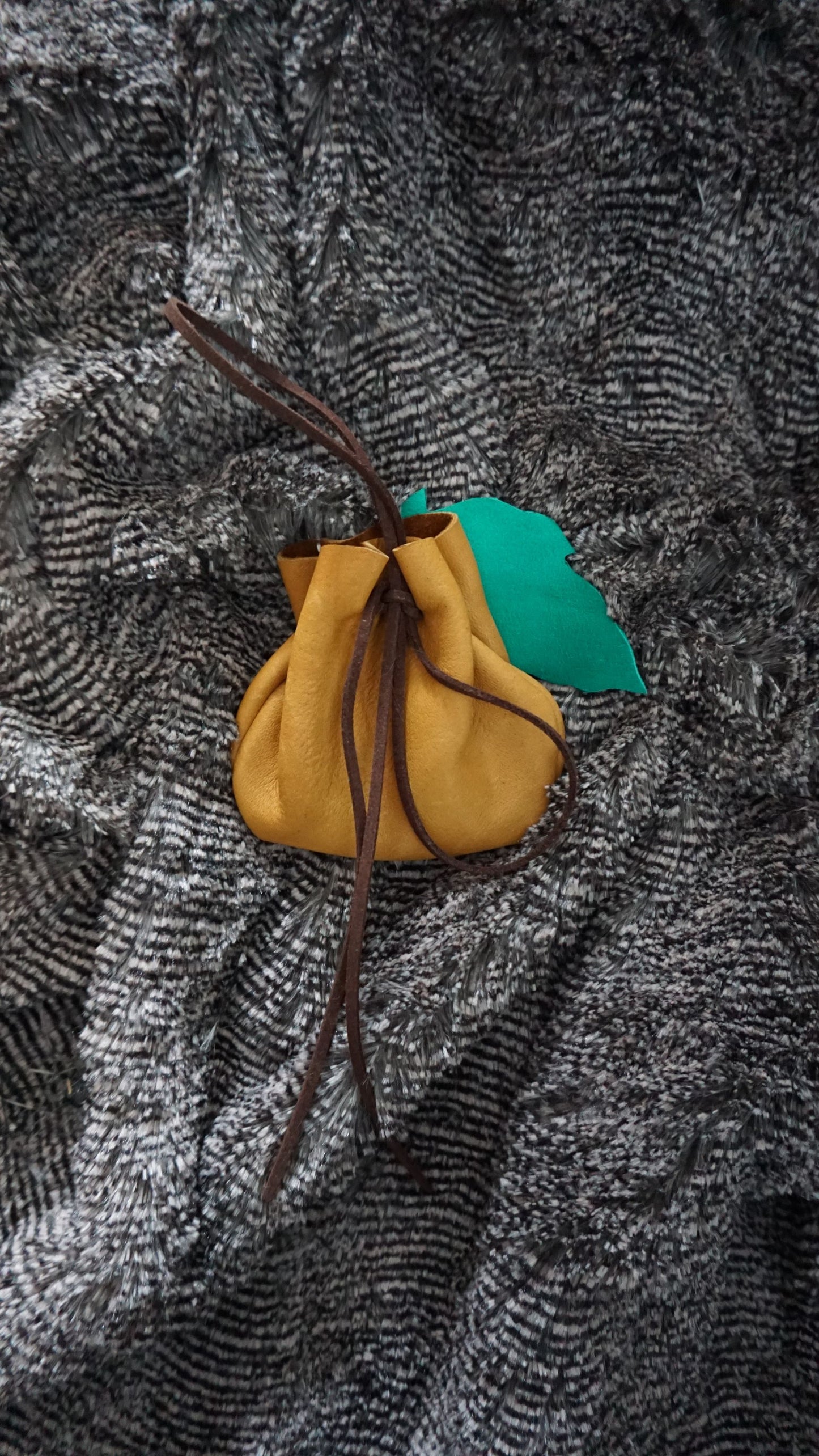 Leather Leaf Pouch